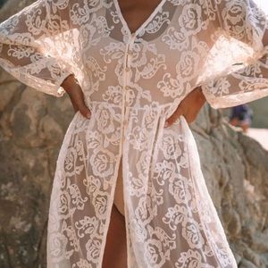 VICI Legacy Button Down Lace Duster